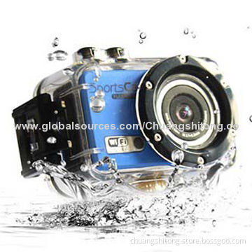 Underwater Wi-Fi sports camera, outdoor 5MP sensor with 120-degree wide-angle lens